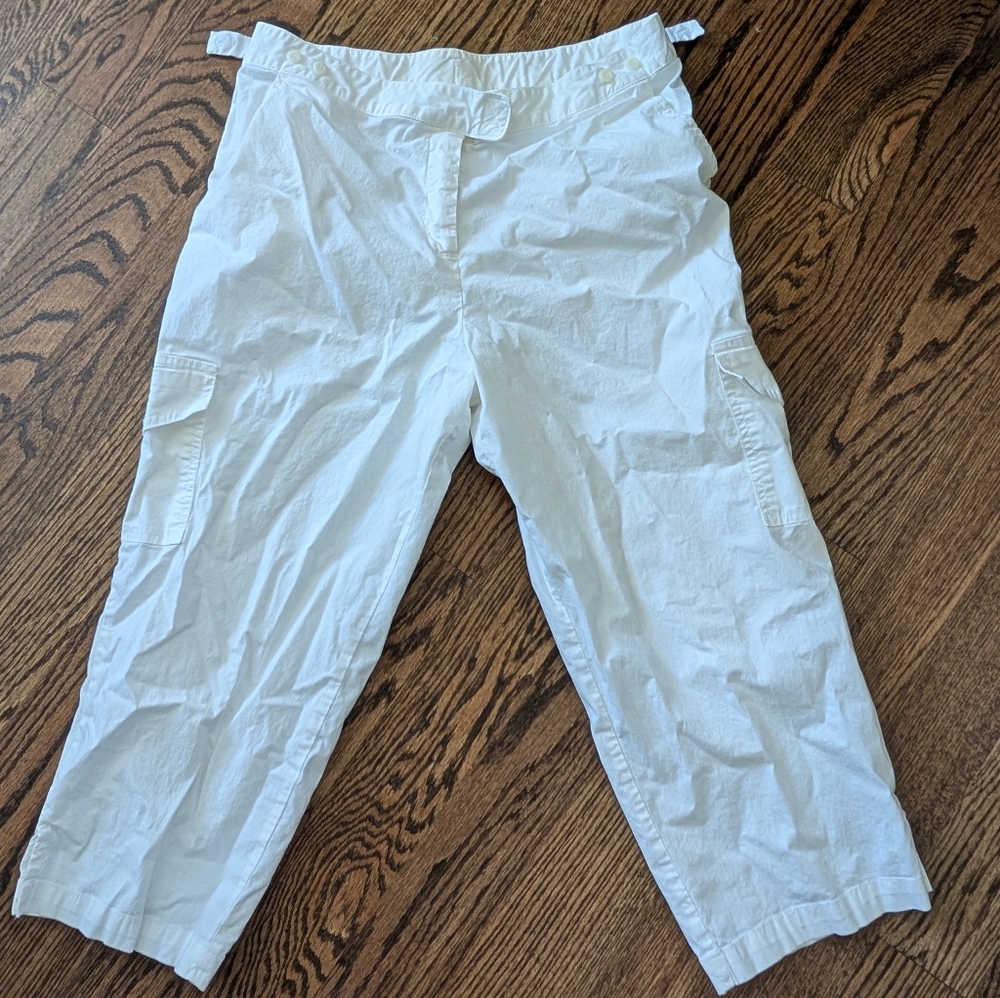 Johnny Was Cream Elastic Waist Pants